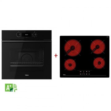 Teka HLB 8400 FBK + TBC 64010 Φούρνος άνω Πάγκου 71lt με Κεραμικές Εστίες Π59.5εκ. Μαύρος Teka HLB 8400 FBK + TBC 64010 Φούρνος άνω Πάγκου 71lt με Κεραμικές Εστίες Π59.5εκ. Μαύρος